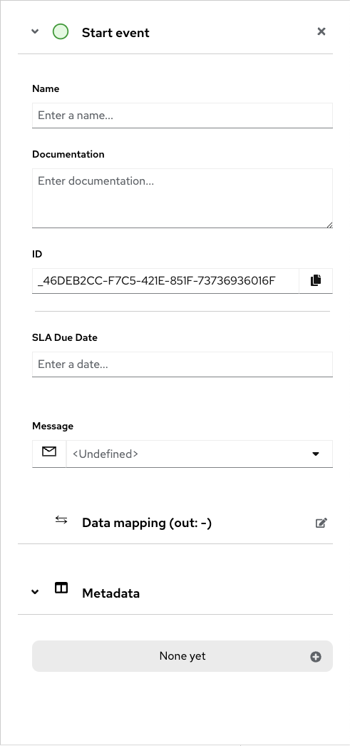 New BPMN Properties Panel